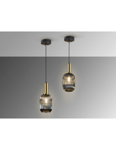 Lámpara Norma 1Luz Gris Smoke 2