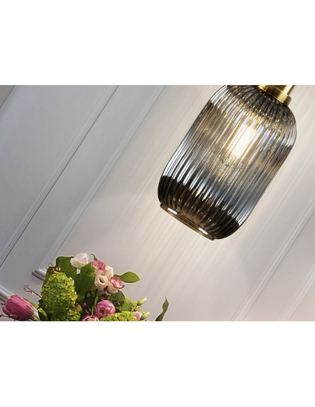 Lámpara Norma 1Luz Gris Smoke