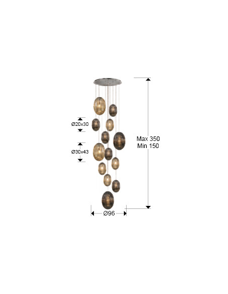 Lámpara Ovila 13 Luces