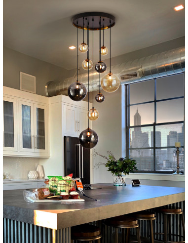 Lámpara Dark 9 luces