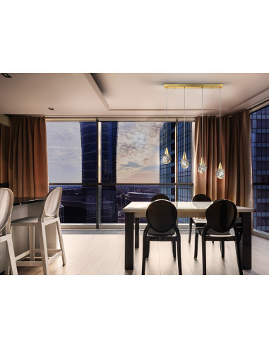 Lámpara Aquaria Oro 4 luces