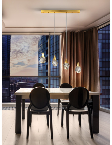 Lámpara Aquaria Oro 4 luces