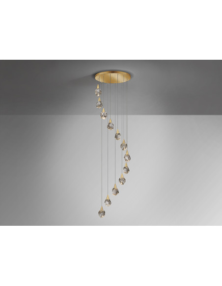 Lámpara Aquaria Oro 12 luces