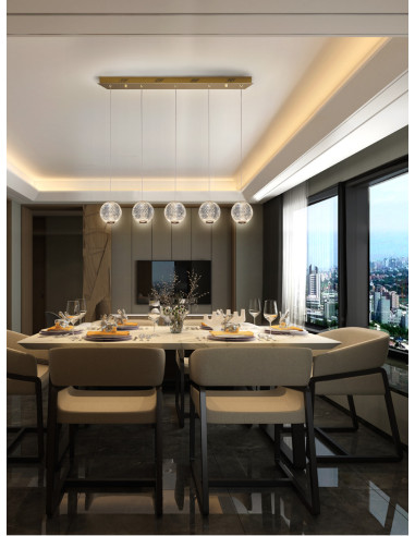 Lámpara lineal Austral 5 luces