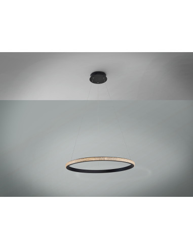LÁMPARA RING 1 ARO NEGRO