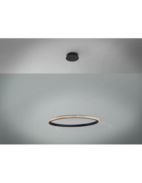 LÁMPARA RING 1 ARO NEGRO