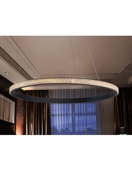 LÁMPARA RING 1 ARO NEGRO