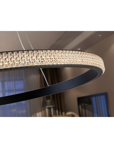 LÁMPARA RING 1 ARO NEGRO