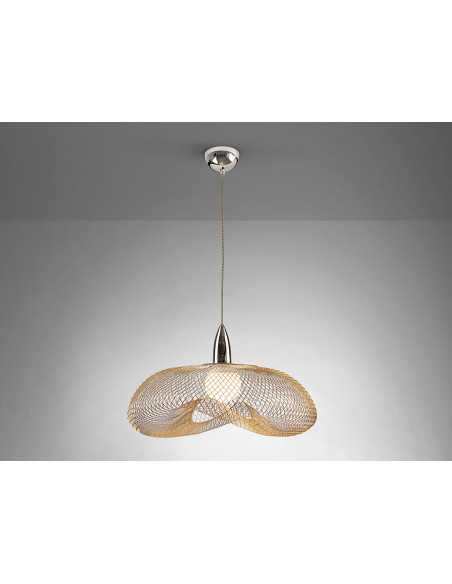 COLGANTE FORMA 1L CROMO/ORO