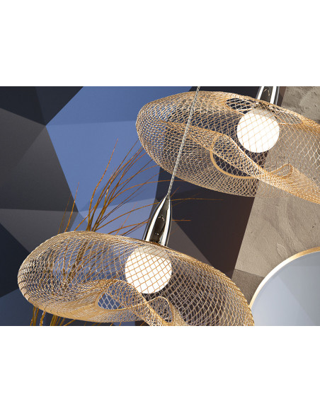 COLGANTE FORMA 1L CROMO/ORO