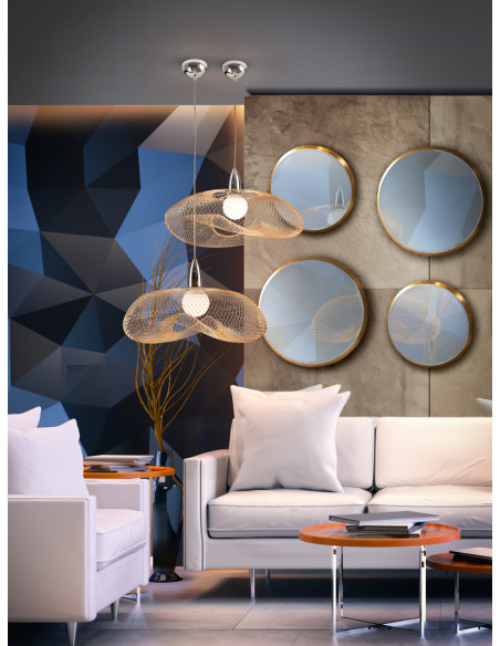 COLGANTE FORMA 1L CROMO/ORO