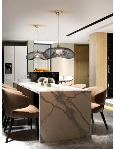 COLGANTE FORMA 1L NEGRO/ORO