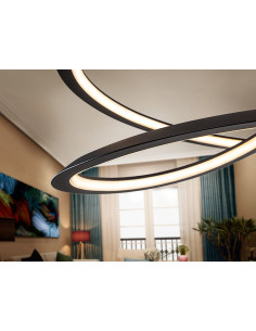 LÁMPARA LOOPING 60 NEGRO 2