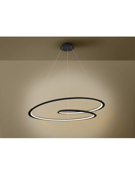 LÁMPARA LOOPING 97D NEGRO