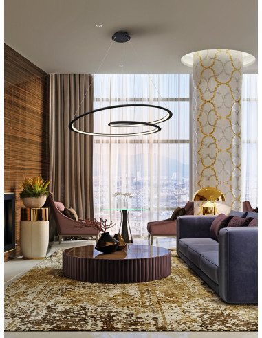 LÁMPARA LOOPING 97D NEGRO