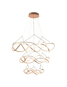 LÁMPARA MOLLY 3 AROS ORO 2