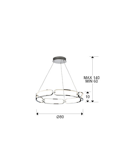 LÁMPARA COLLETE 80 CROMO