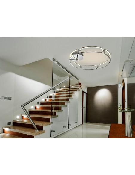 PLAFON COLETTE 80 CROMO