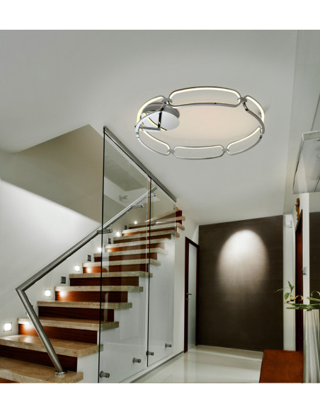 PLAFON COLETTE 80 CROMO