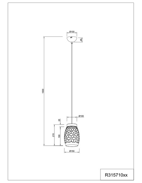 COLGANTE BIDAR BLANCO