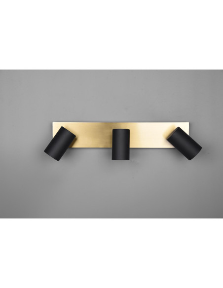 BASE 3 FOCOS MARLEY NEGRO - ORO