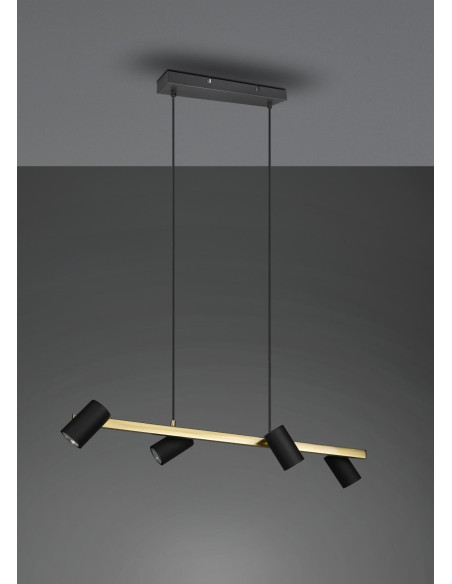 LÁMPARA MARLEY NEGRO - ORO