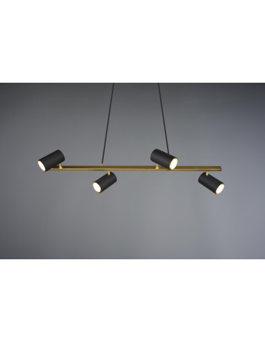 LÁMPARA MARLEY NEGRO - ORO