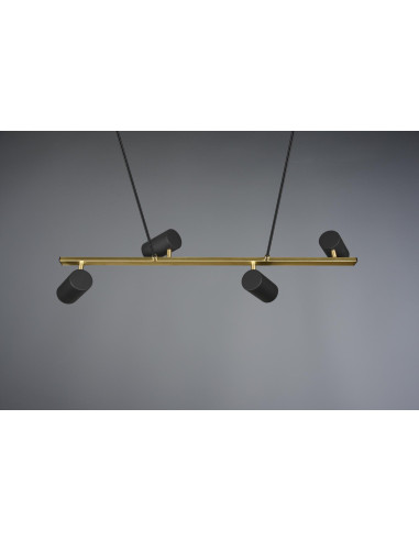 LÁMPARA MARLEY NEGRO - ORO