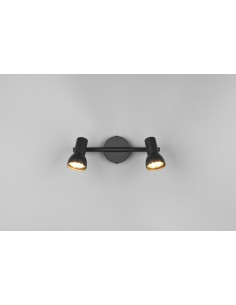 REGLETA 2 FOCOS CANTAR NEGRO 2