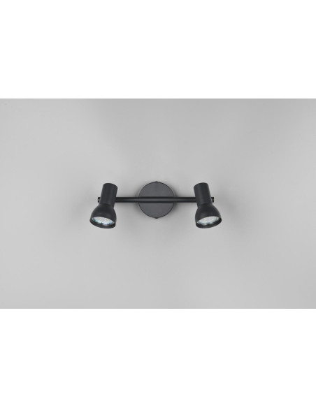 REGLETA 2 FOCOS CANTAR NEGRO