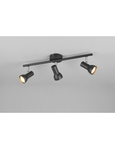 REGLETA 3 FOCOS CANTAR NEGRO