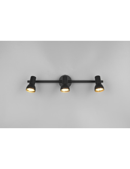 REGLETA 3 FOCOS CANTAR NEGRO