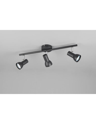 REGLETA 3 FOCOS CANTAR NEGRO