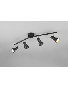 REGLETA 4 FOCOS CANTAR NEGRO