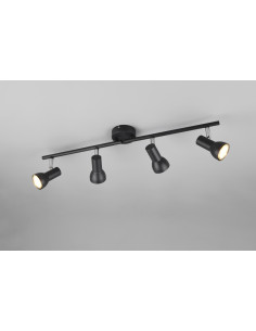 REGLETA 4 FOCOS CANTAR NEGRO 2