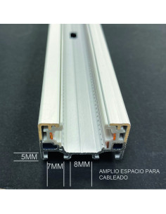 CARRIL MONOFASICO 1M BLANCO 2