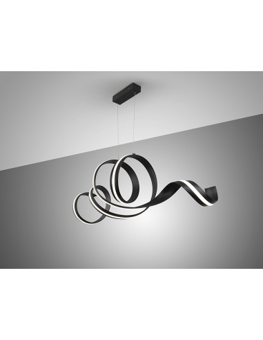 AMARA LAMPARA HORIZONTAL NEGRO MATE