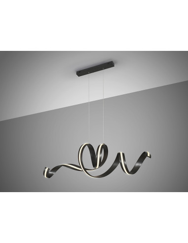 AMARA LAMPARA HORIZONTAL NEGRO MATE