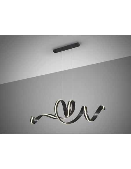 AMARA LAMPARA HORIZONTAL NEGRO MATE