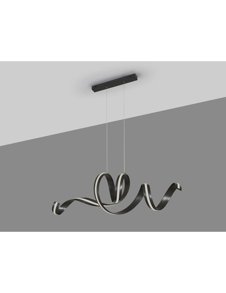 AMARA LAMPARA HORIZONTAL NEGRO MATE