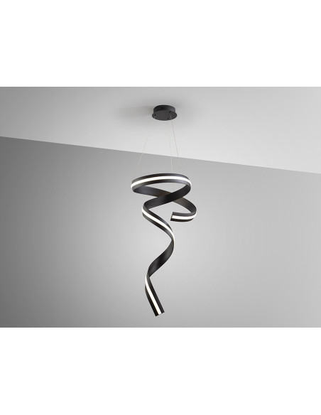 AMARA LAMPARA VERTICAL NEGRO MATE