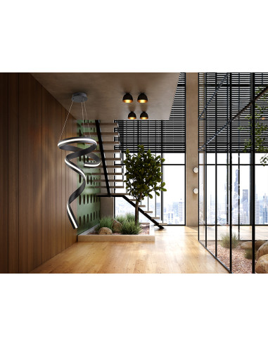 AMARA LAMPARA VERTICAL NEGRO MATE