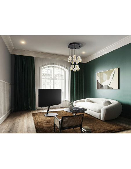 ZARIA LAMP 13L NEGRO/ORO/TRANSP D60