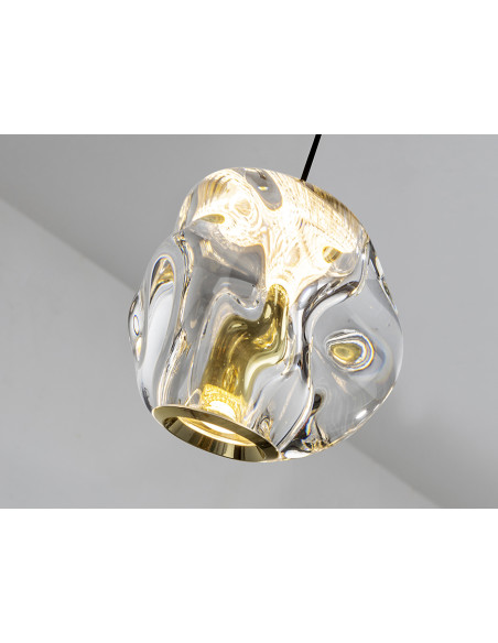 ZARIA LAMP 5L NEGRO/ORO/TRANSP D30