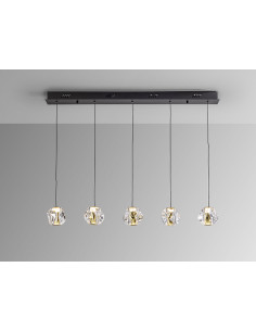 ZARIA LAMP 5L NEGRO/ORO/TRANSP