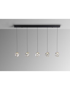 ZARIA LAMP 5L NEGRO/ORO/TRANSP 2