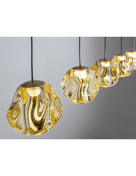 ZARIA LAMP 5L NEGRO/BRONCE/AMBAR