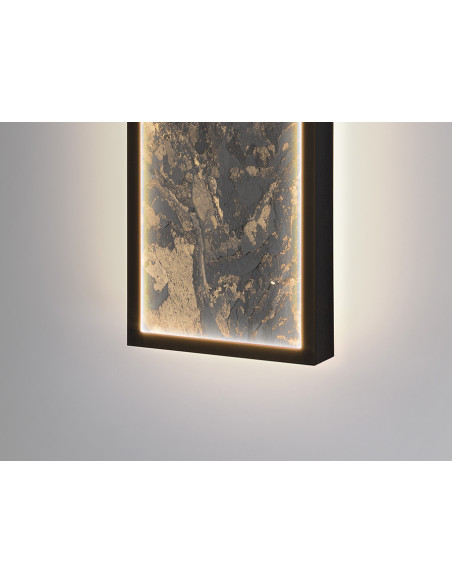 STONE APLIQUE/PLAFON LED CCT NEGRO