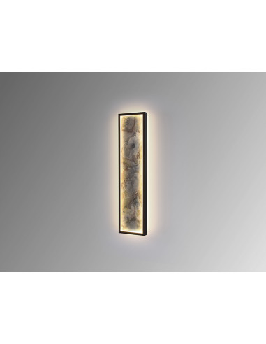 STONE APLIQUE/PLAFON LED CCT NEGRO