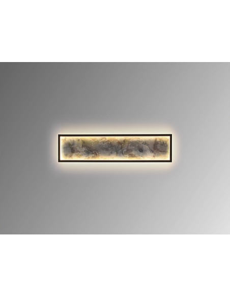 STONE APLIQUE/PLAFON LED CCT NEGRO